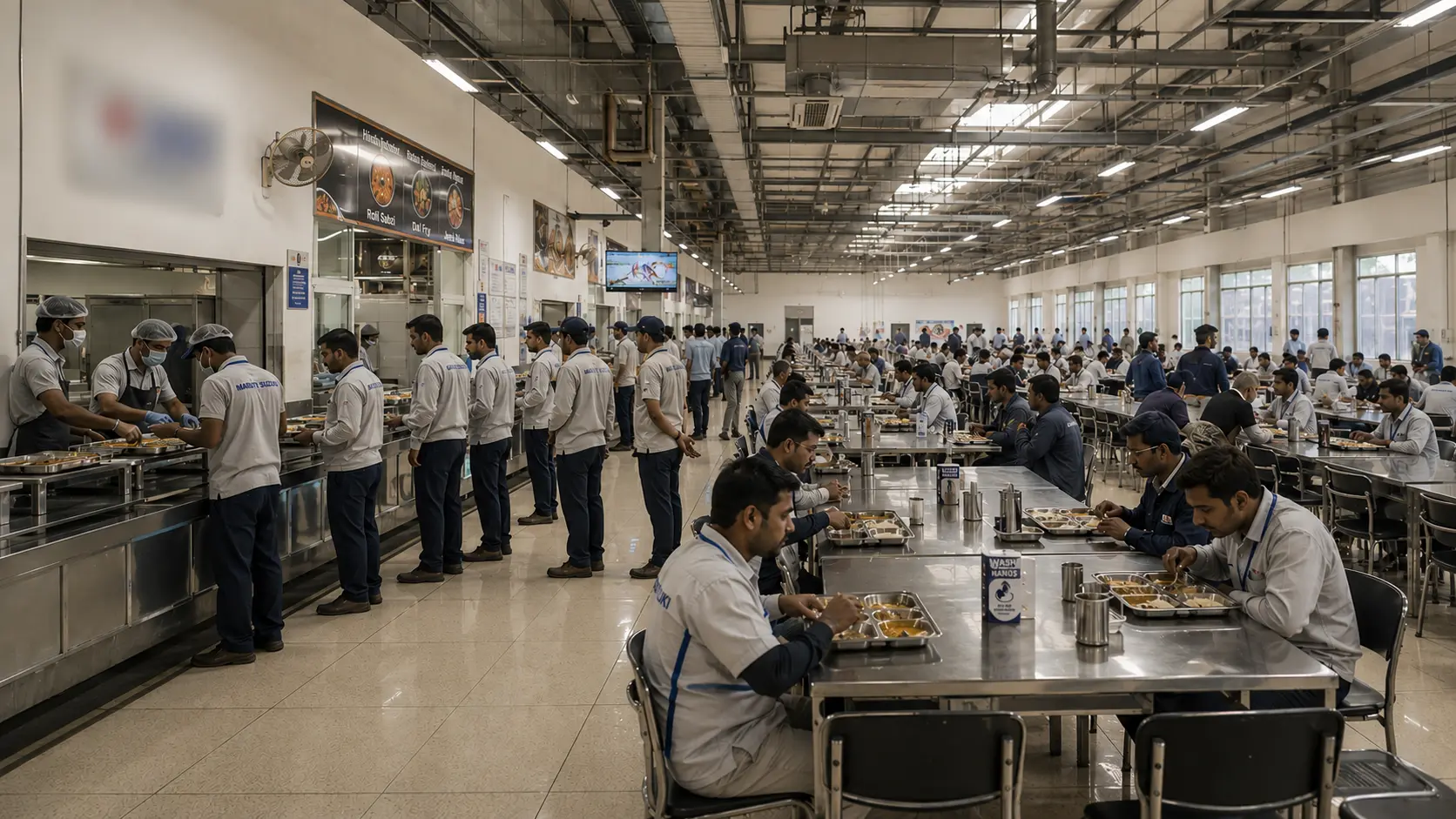 Factory canteen run by Apni Rasoi